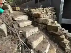 Natural stone wall and step construction
