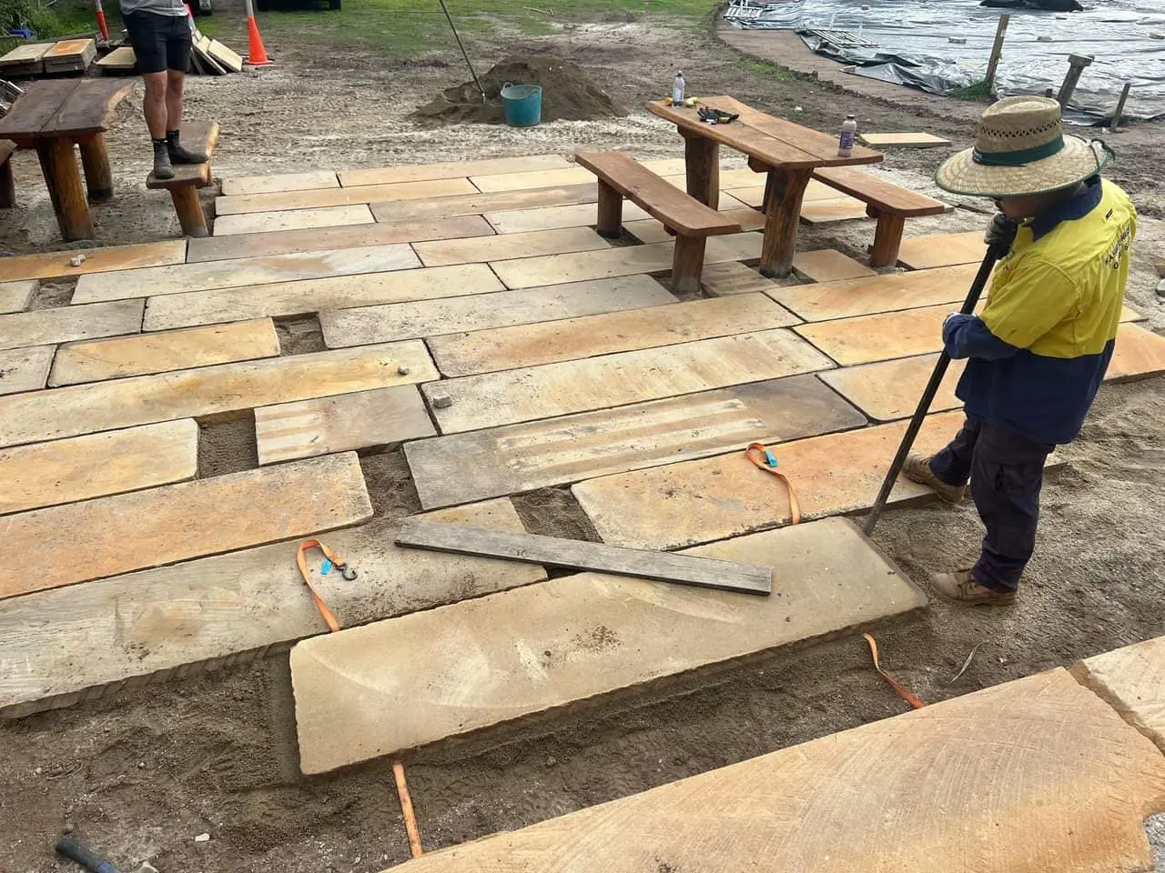 Sandstone paving and public space project 46