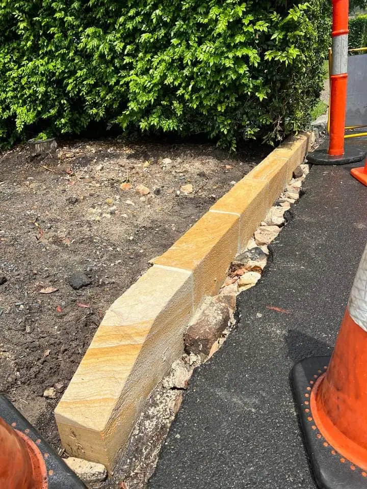 Sandstone kerb and streetscape project 30