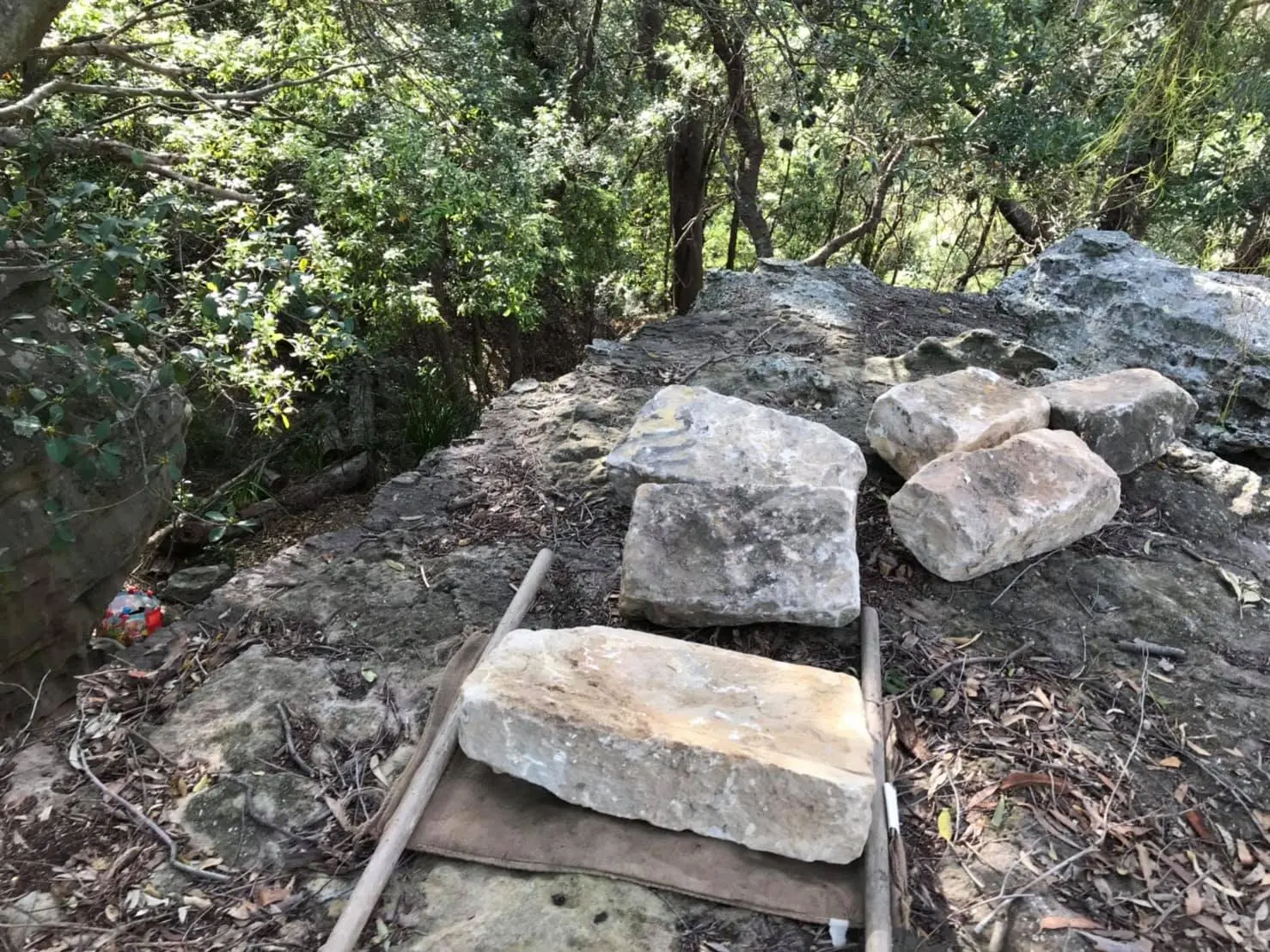 Bushland stone steps and track project 01
