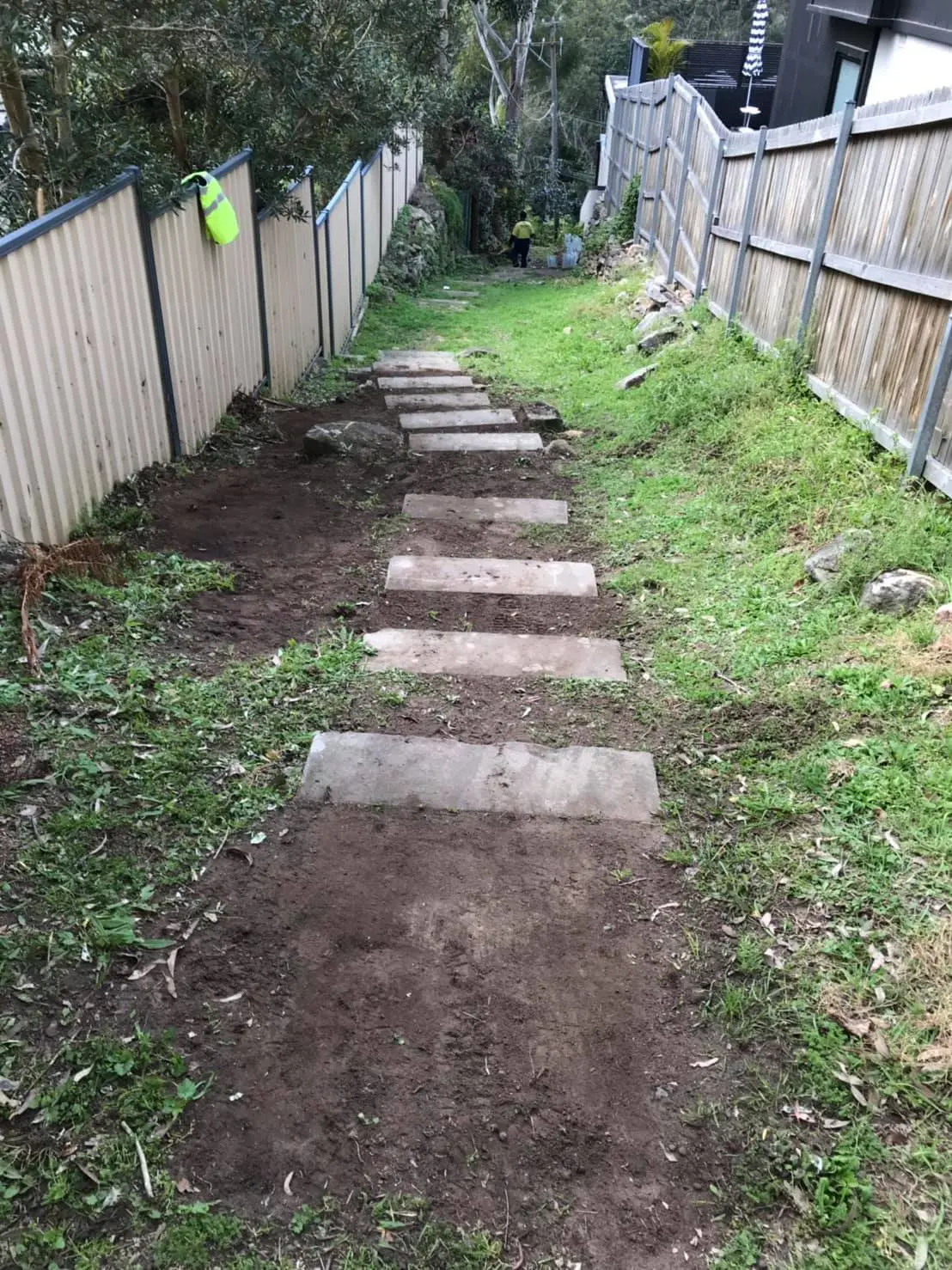 Bushland stone steps and track project 05